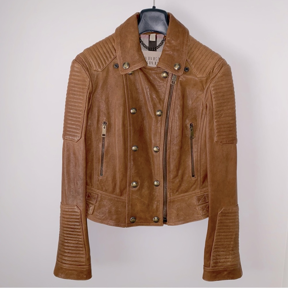 Burberry Brit Iconic Loseley Quilted Leather Jacket - Brown